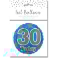 Age 30 Blue Foil Balloon 18" Age 30 Blue Foil Balloon 18"
