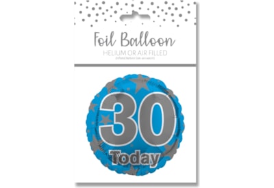 Age 30 Blue Foil Balloon 18" Age 30 Blue Foil Balloon 18"