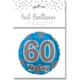 Age 60 Blue Foil Balloon 18" (29232-60CC)