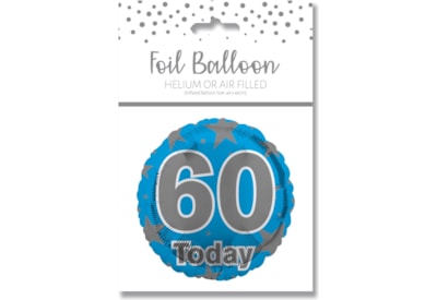 Age 60 Blue Foil Balloon 18" Age 60 Blue Foil Balloon 18"
