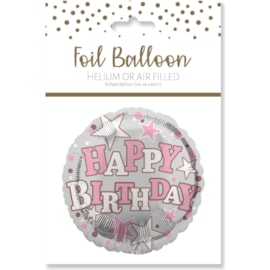 Happy Birthday Female Foil Balloon 18" (29235-HBFCC)