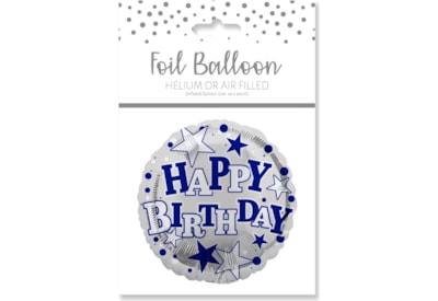 Happy Birthday Male Foil Balloon 18" (29238-HBMCC)