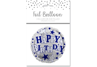 Happy Birthday Male Foil Balloon 18" Happy Birthday Male Foil Balloon 18"