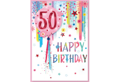 Simon Elvin 50th Birthday Card C50 (2988050TH)