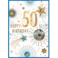 Simon Elvin 50th Birthday Card C50 (2988150TH)