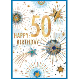 Simon Elvin 50th Birthday Card C50 (2988150TH)