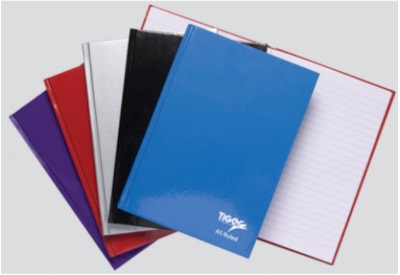 Tiger Casebound Notebook-assorted Colours-80 Sheets A5 (300400)