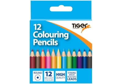 Tiger Colouring Pencils 24 Pack-half Length (301681)