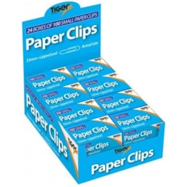 Tiger Paper Clips 33mm 100s (302000)