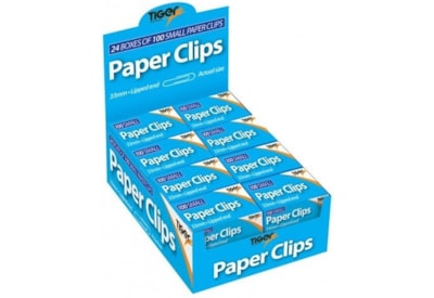 Tiger Paper Clips 33mm 100s Tiger Paper Clips 33mm 100s