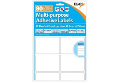 Tiger Printer Labels 99.1x67.8mm 10 sht Tiger Printer Labels 99.1x67.8mm 10 sht