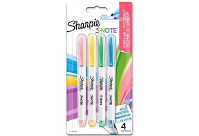 Sharpie S-note Pastel Marker Pens 4pk Sharpie S-note Pastel Marker Pens 4pk