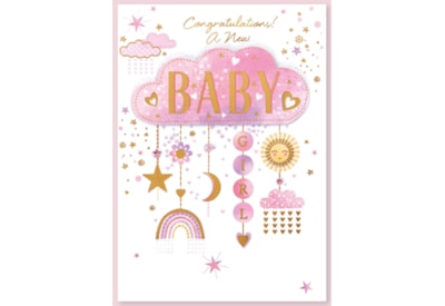 Simon Elvin Baby Girl Card C50 (30628BABYGIRL)
