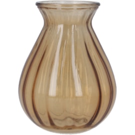 Gisela Graham Glass Posy Vase Light Amber 15cm Gisela Graham Glass Posy Vase Light Amber 15cm