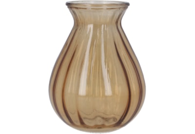 Gisela Graham Glass Posy Vase Light Amber 15cm Gisela Graham Glass Posy Vase Light Amber 15cm