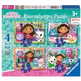 Ravensburger Gabbys Dollhouse 4 in a Box Puzzle (3143)