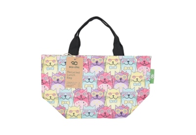 Eco Chic Multiple Glasses Cat Lunch Bag