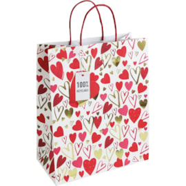 Scattered Hearts Large Gift Bag Lg (32031-2C)