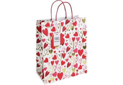 Scattered Hearts Large Gift Bag Lg (32031-2C)