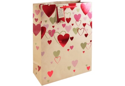 Falling Hearts Xl Gift Bag (32034-1WC)