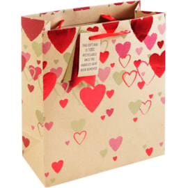 Falling Hearts Medium Gift Bag (32034-3C)