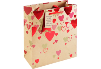 Falling Hearts Medium Gift Bag (32034-3C)