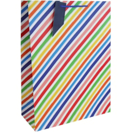 Multicoloured Stripe Gift Bag Xlarge (32238-1WC)