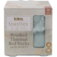 Totes Isotoner Recycled Brushed Thermal Bed Socks Pastel Blue (3246HBLU)