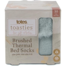 Totes Isotoner Recycled Brushed Thermal Bed Socks Pastel Blue (3246HBLU)