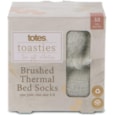 Totes Isotoner Recycled Brushed Thermal Bed Socks Grey Totes Isotoner Recycled Brushed Thermal Bed Socks Grey