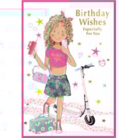 Birthday Card Girl Birthday Card Girl