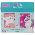 Totes Isotoner Kids Super Soft Slipper Sox Pink Unicorn 7-10yr (3335GUNI7)