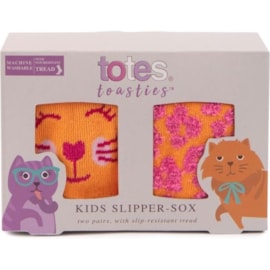 Totes Isotoner Kids Original Slipper Sox Cat 4-6yrs (3328HCAT4)