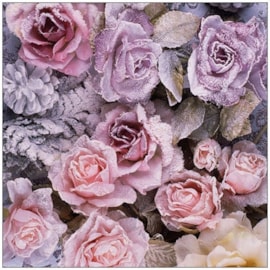 Ambiente Napkin Winter Roses 33cm (33315270)