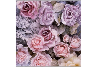 Ambiente Napkin Winter Roses 33cm (33315270)
