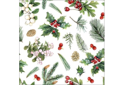 Ambiente Winter Greenery White 33cm