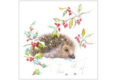 Ambiente Napkin Hedgehog In Winter 33cm Ambiente Napkin Hedgehog In Winter 33cm