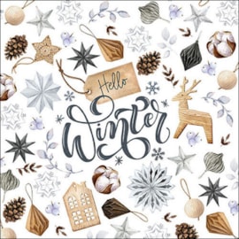 Ambiente Napkin Natural Winter 33cm Ambiente Napkin Natural Winter 33cm