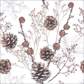 Ambiente Napkin Pine Cones 33cm Ambiente Napkin Pine Cones 33cm