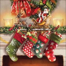 Ambiente Napkin Hanging Stockings 33cm Ambiente Napkin Hanging Stockings 33cm