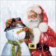 Ambiente Napkin Santa & Snowman 33cm Ambiente Napkin Santa & Snowman 33cm