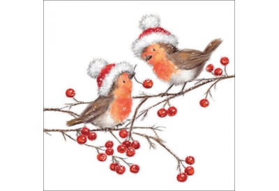 Ambiente Napkin Christmas Robin 33cm Ambiente Napkin Christmas Robin 33cm