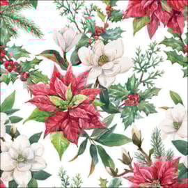 Ambiente Napkin Christmas Florals 33cm Ambiente Napkin Christmas Florals 33cm
