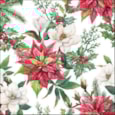 Ambiente Napkin Christmas Florals 33cm Ambiente Napkin Christmas Florals 33cm