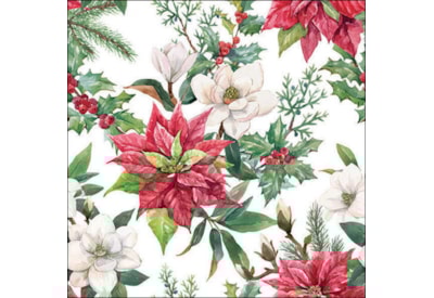 Ambiente Napkin Christmas Florals 33cm Ambiente Napkin Christmas Florals 33cm
