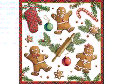 Ambiente Napkin Gingerbread Cookies 33cm Ambiente Napkin Gingerbread Cookies 33cm