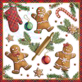 Ambiente Napkin Gingerbread Cookies 33cm Ambiente Napkin Gingerbread Cookies 33cm