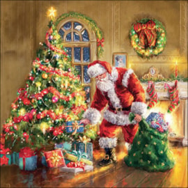 Ambiente Napkin Gifts Under Christmas Tree 33cm Ambiente Napkin Gifts Under Christmas Tree 33cm