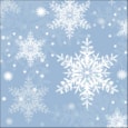 Ambiente Napkin Snowflakes Blue 33cm Ambiente Napkin Snowflakes Blue 33cm