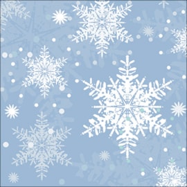 Ambiente Napkin Snowflakes Blue 33cm Ambiente Napkin Snowflakes Blue 33cm